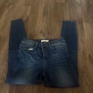 Dark Indigo Skinny Jeans with Stretch - Women's